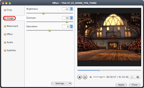 Edit video image