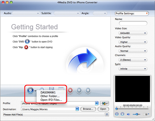 4Media DVD to iPhone Converter for Mac