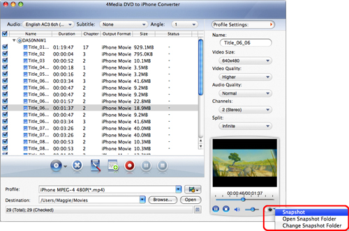 Convert DVD to iPhone for Mac