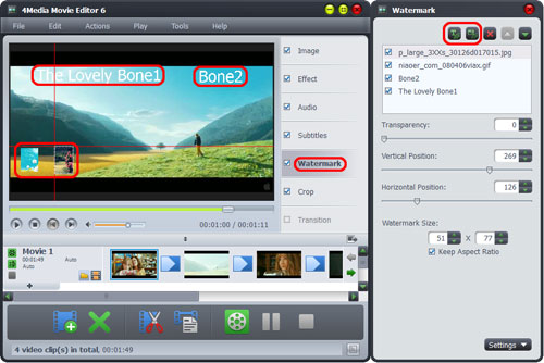 Create movies from MPEG video