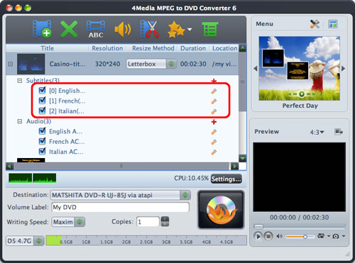 How to convert MPEG to DVD