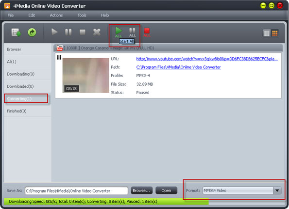 Convert YouTube online videos