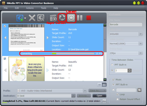 Convert PowerPoint to FLV