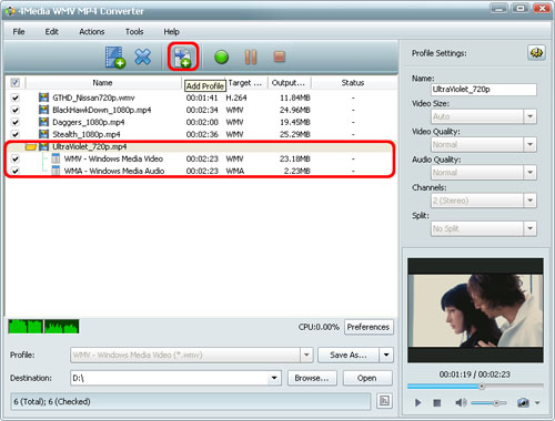 Converter MP4 to WMV