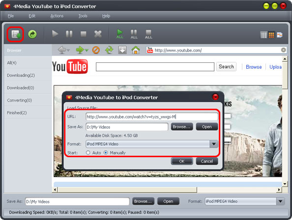 How to convert YouTube Video to iPod