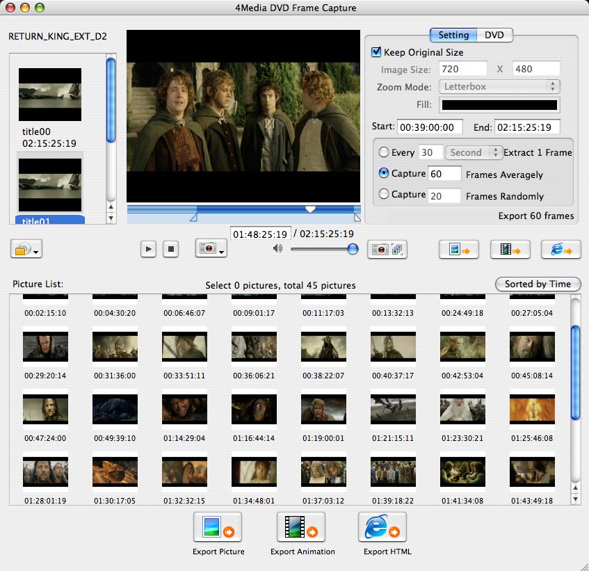 4Media DVD Frame Capture for Mac