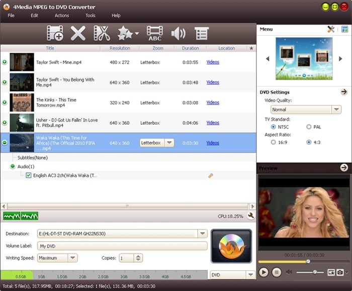 4Media MPEG to DVD Converter