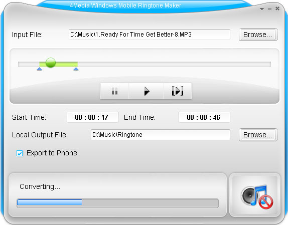 4Media Windows Mobile Ringtone Maker