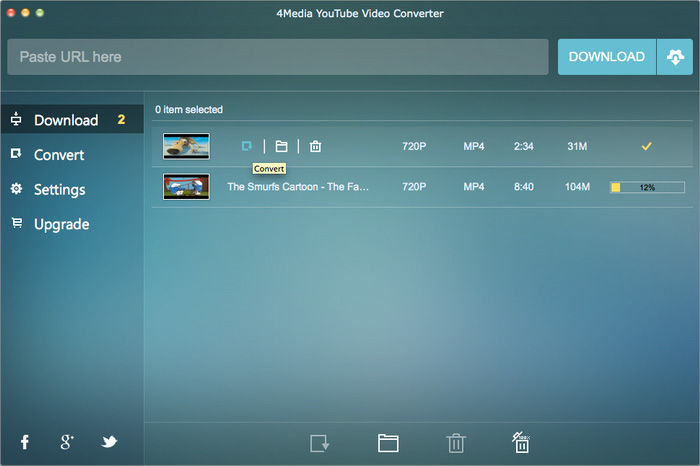 4Media YouTube Video Converter for Mac