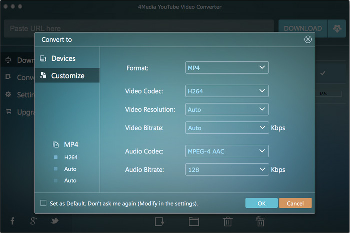 4Media YouTube Video Converter for Mac