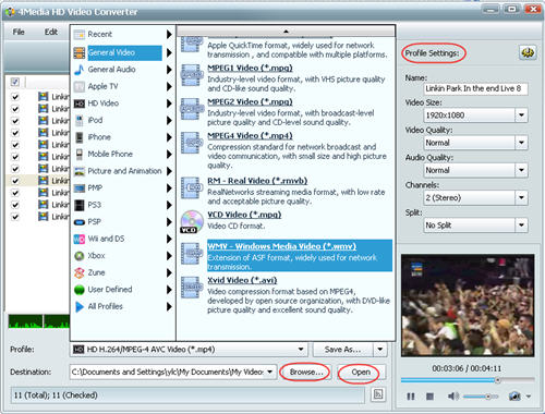 Convert M2TS HD to WMV, M2TS to wmv Video Converter