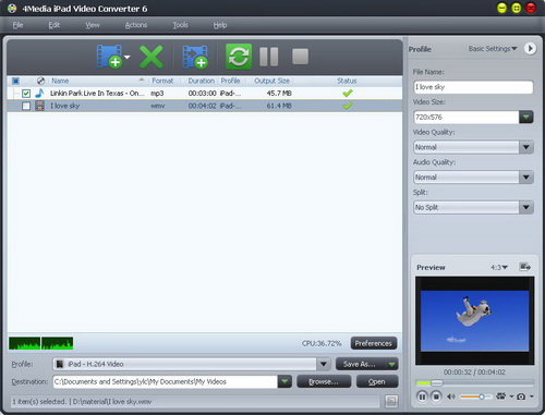 Converting MKV to iPad